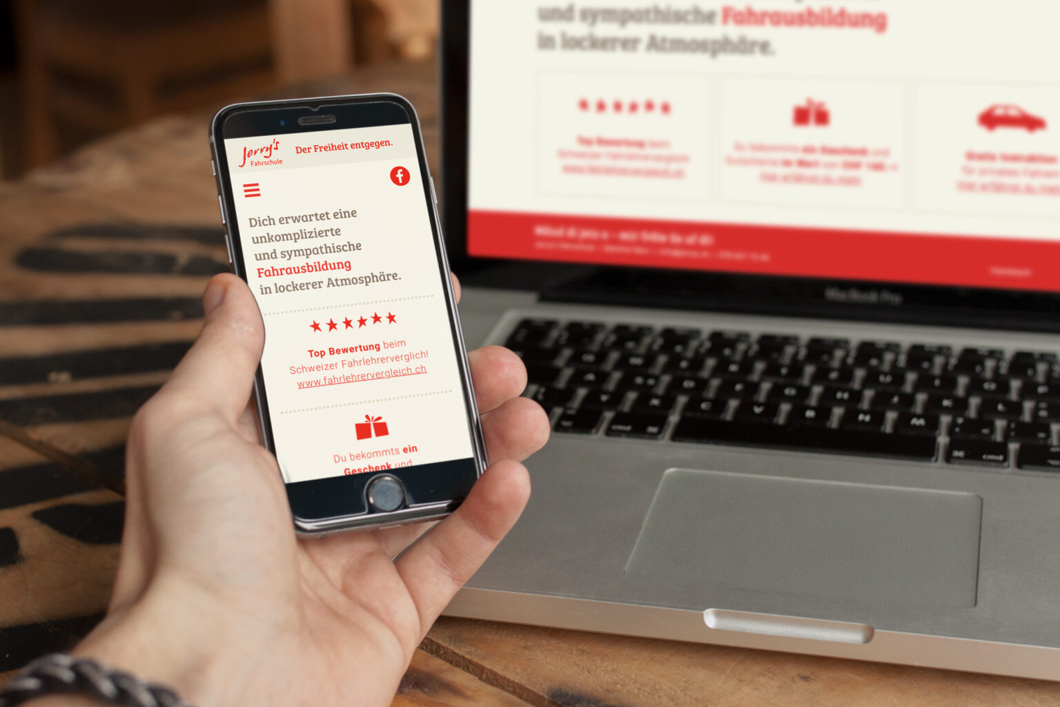 Webdesign für Jerrys Fahrschule