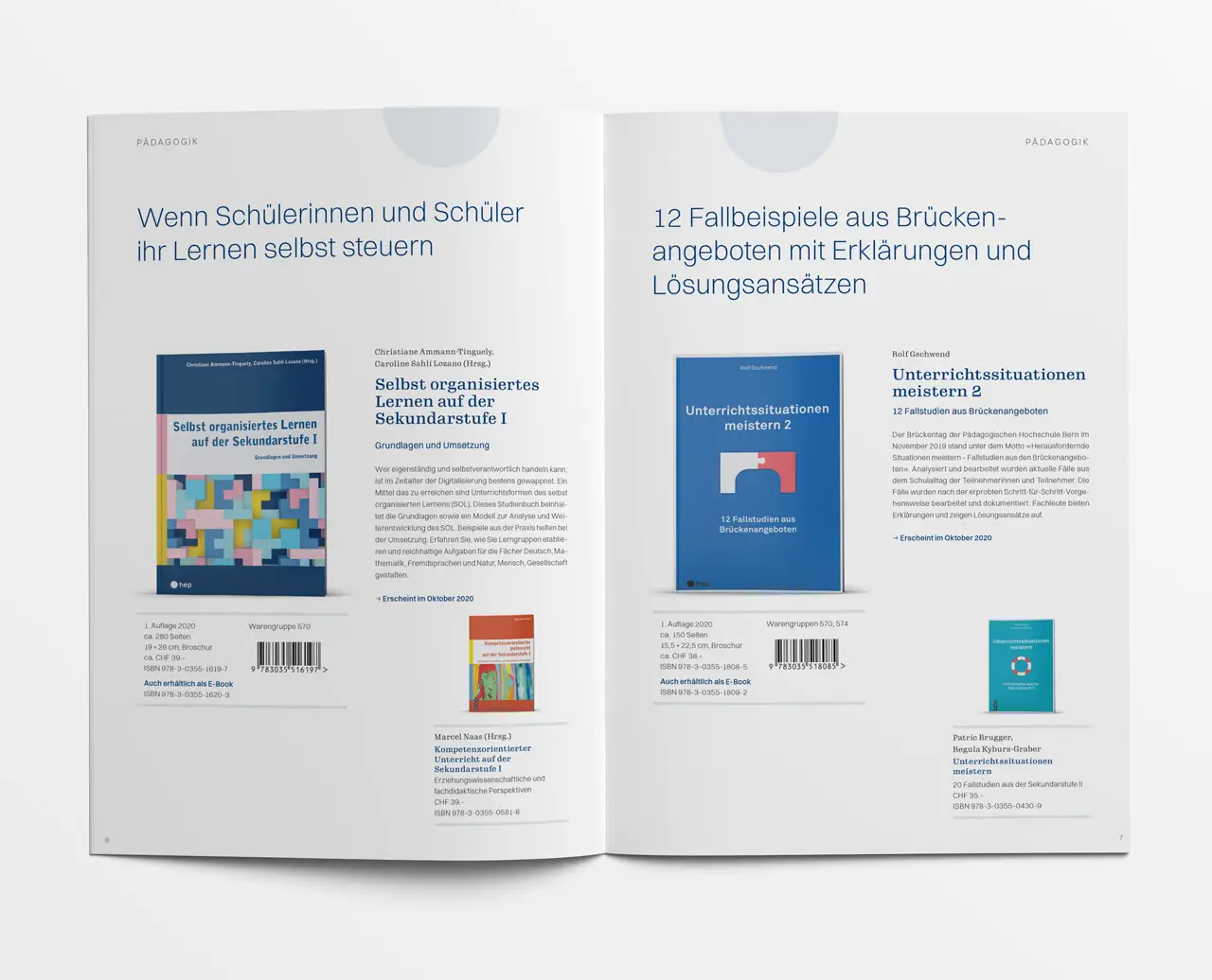 Layout und Gestaltung von Verlagsvorschau