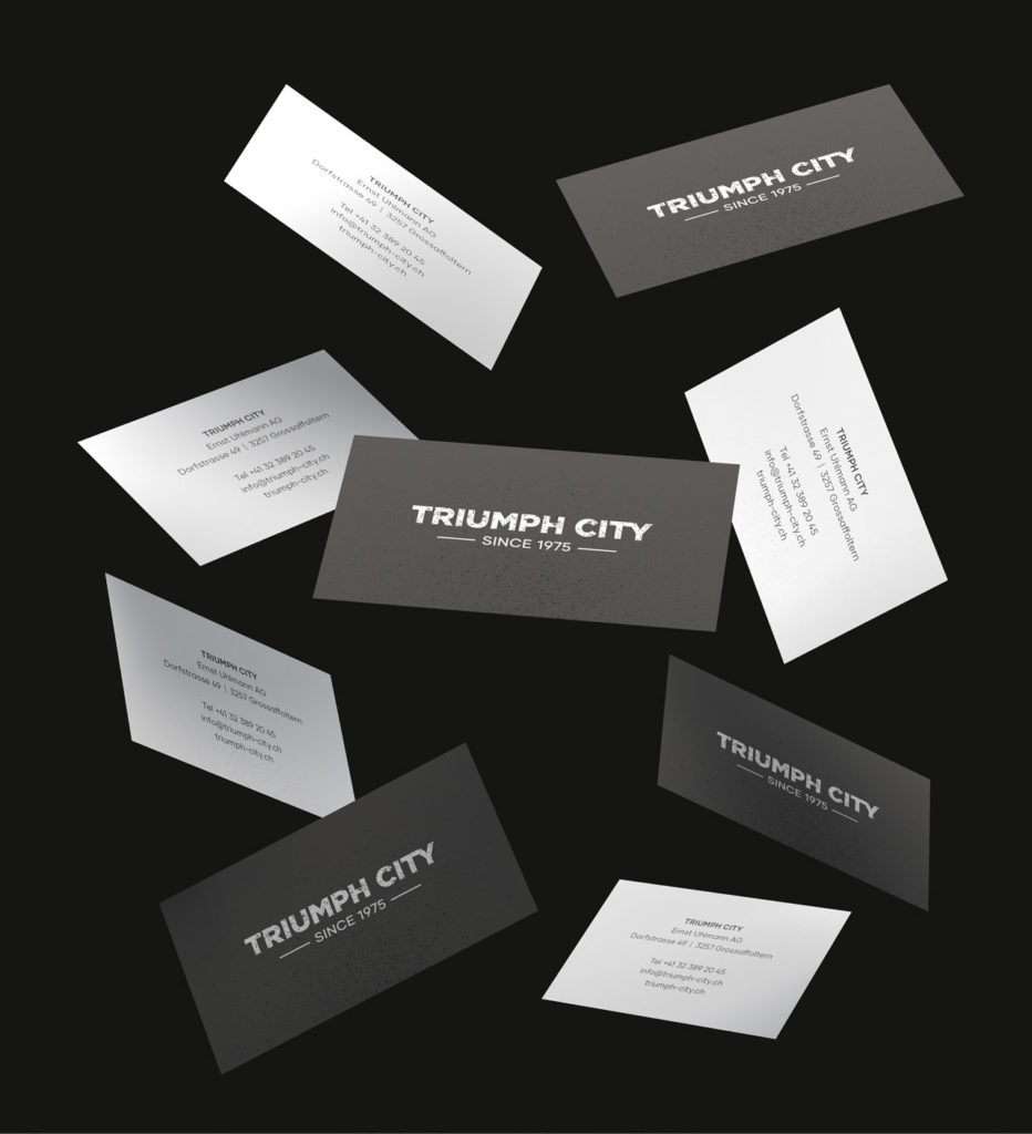 Corporate Design: Website und Briefschaft für Triumph City