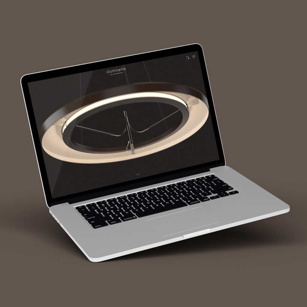 Design von Webauftritt für Illuminartis
