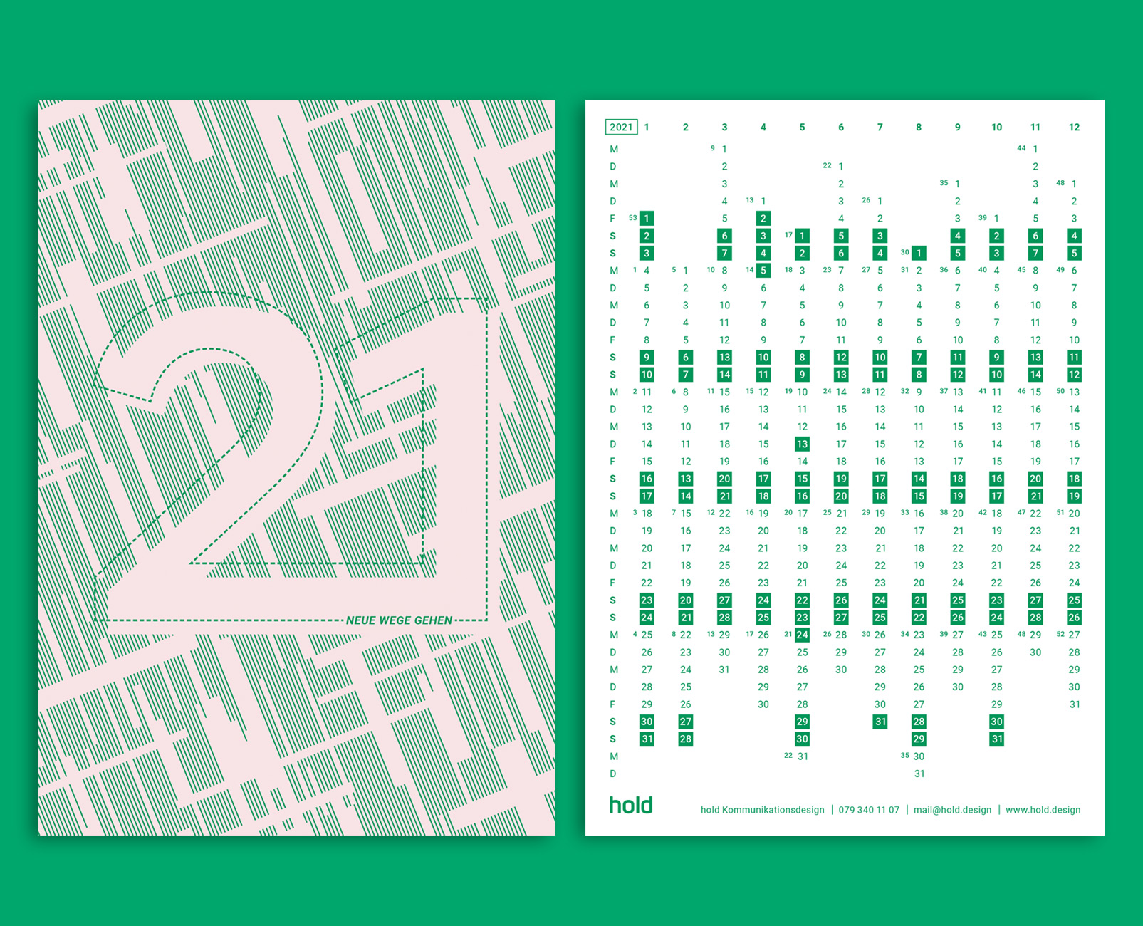 Grafikdesign Kalender 21