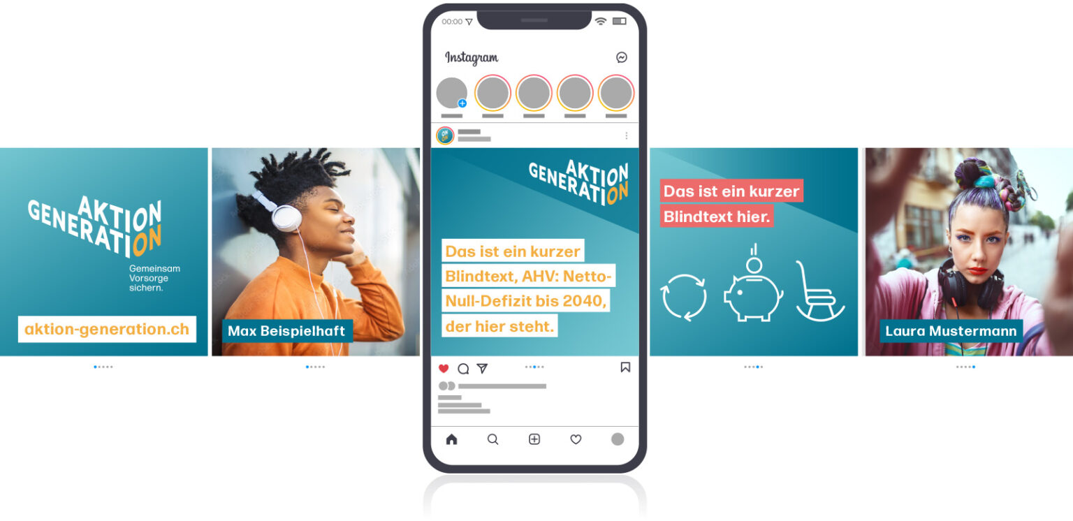 Corporate Design für Aktion Generation – Social Media Konzept