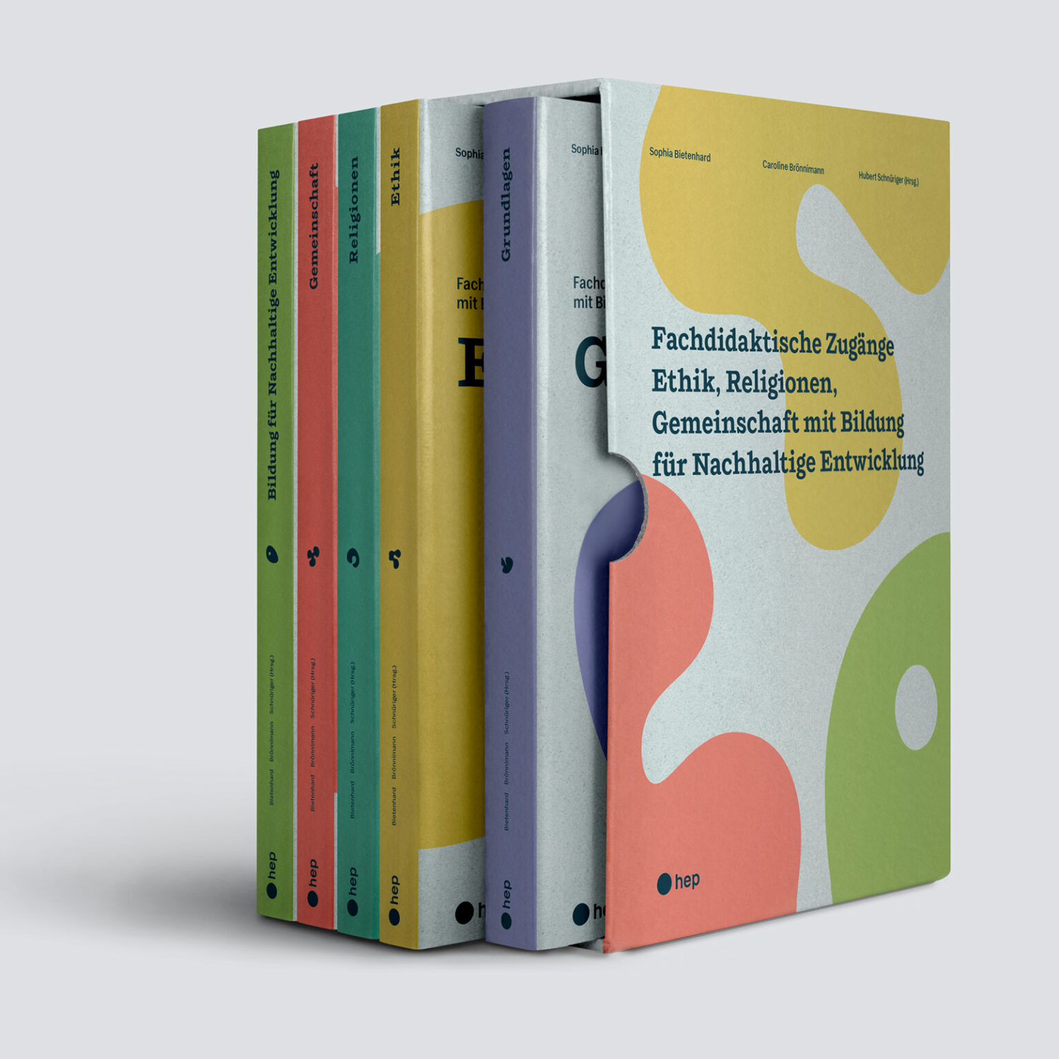 Buchgestatlung, Visuelles Konzept für Buchreihe in Schuber