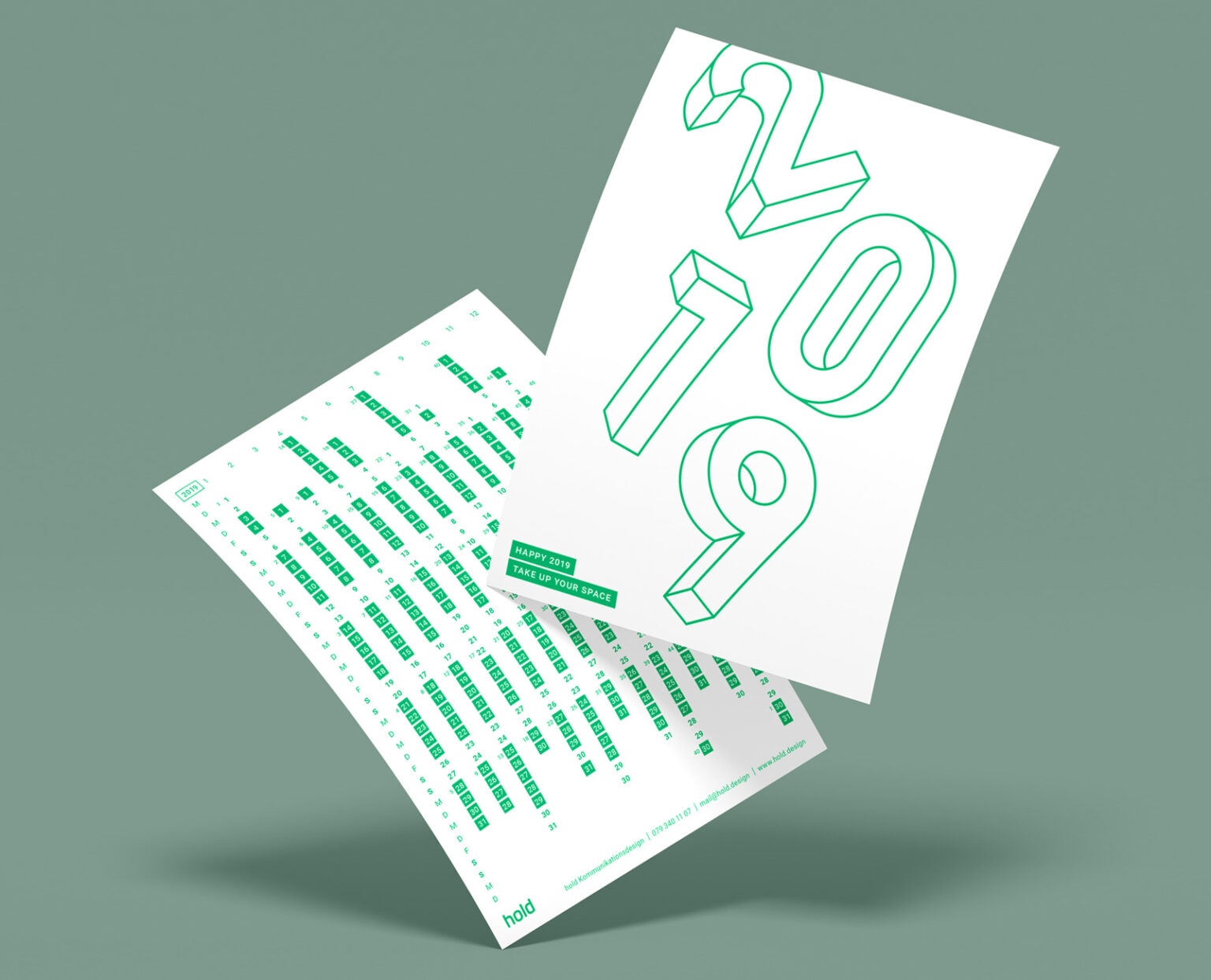 Grafik Bern, Design für Kalender 2019