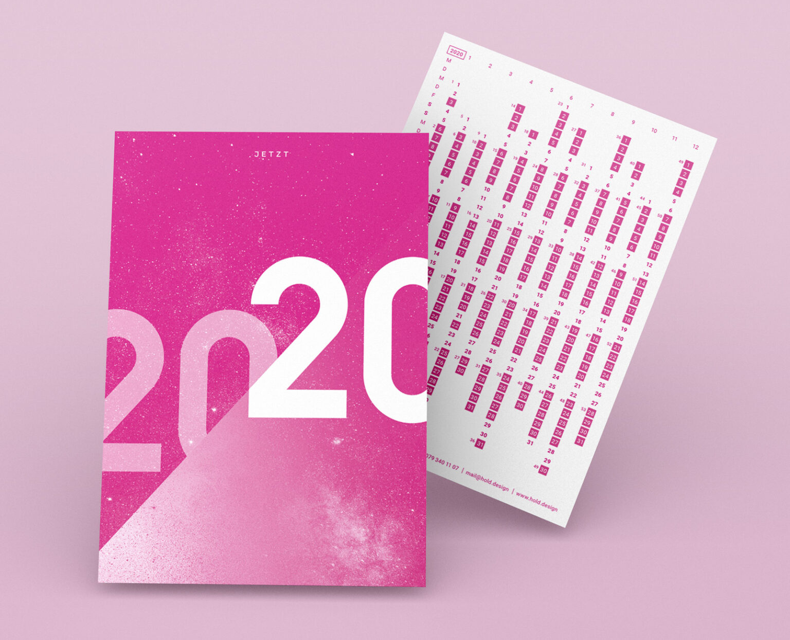 Grafik Bern, Design für Jahreskalender 2020