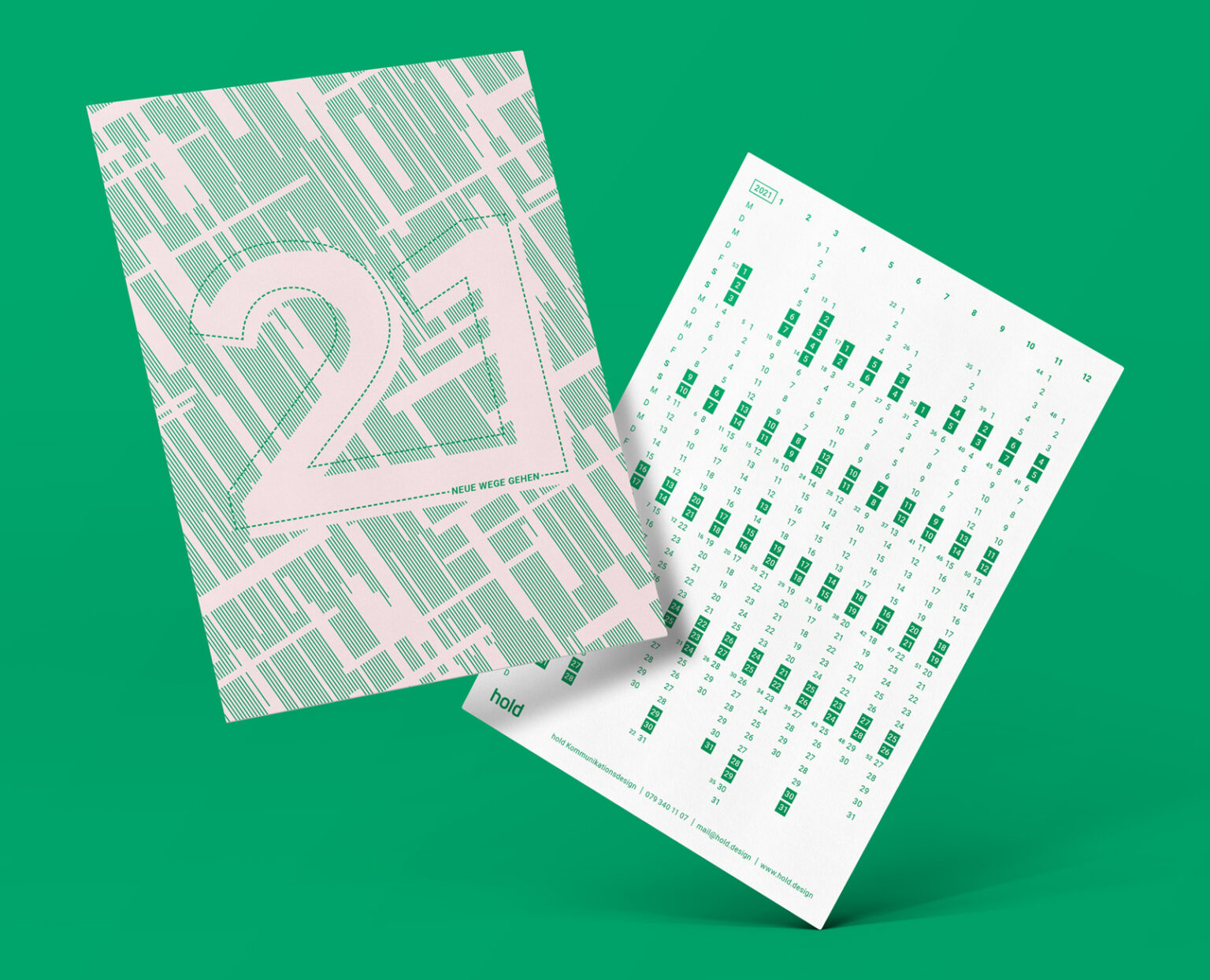 Grafikdesign Bern, Jahreskalender 2021