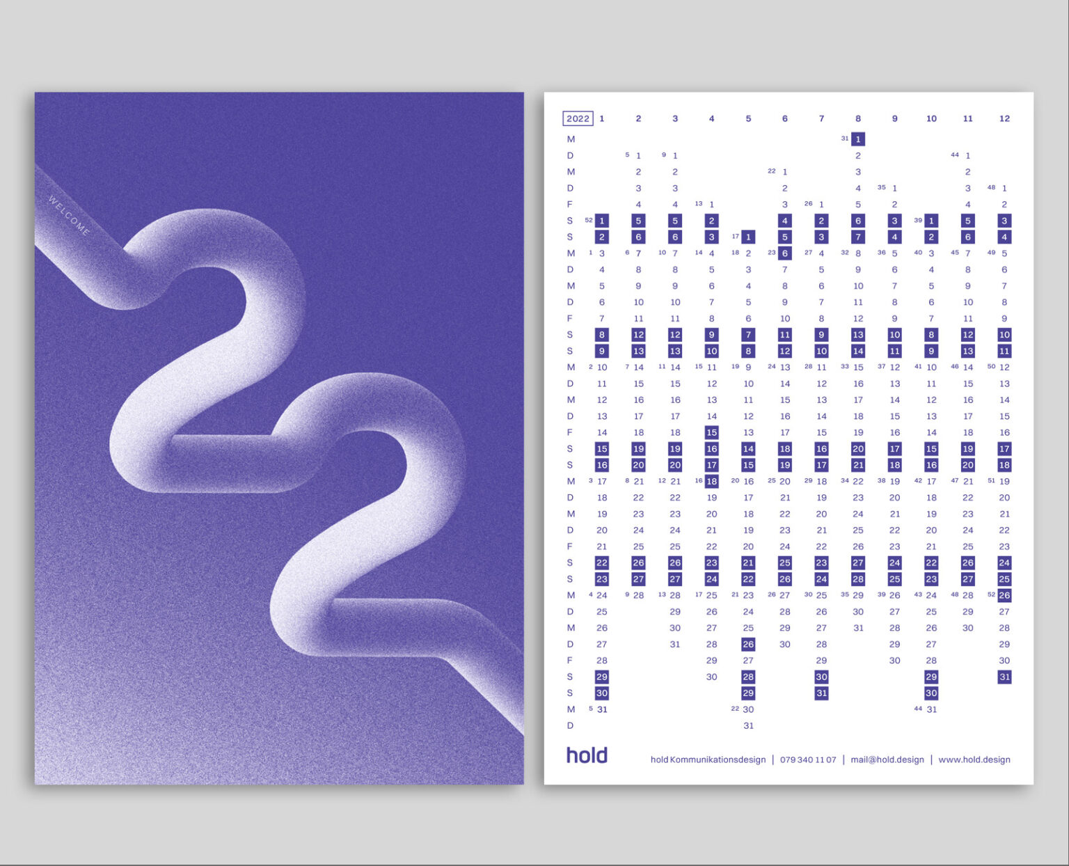 Grafikdesign Bern, Kalender 2022