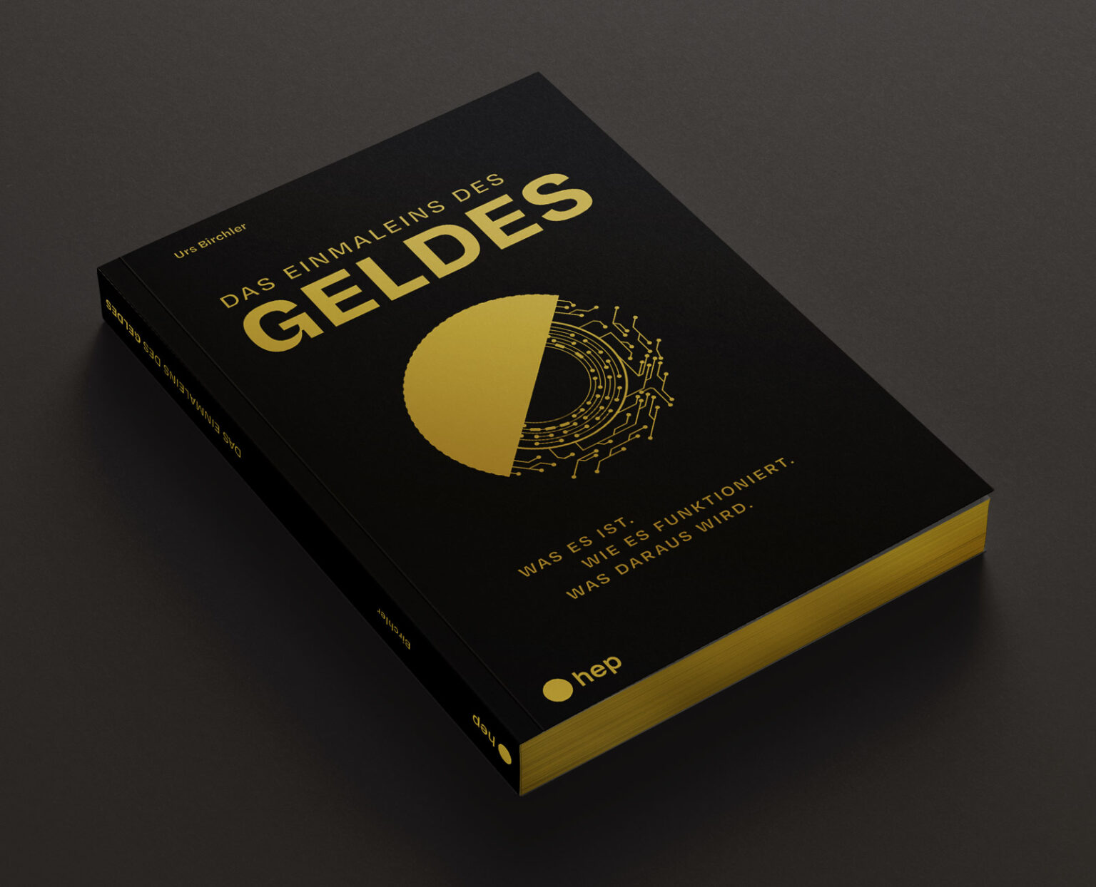 Gestaltung Buchumschlag (Schwarz und Gold)