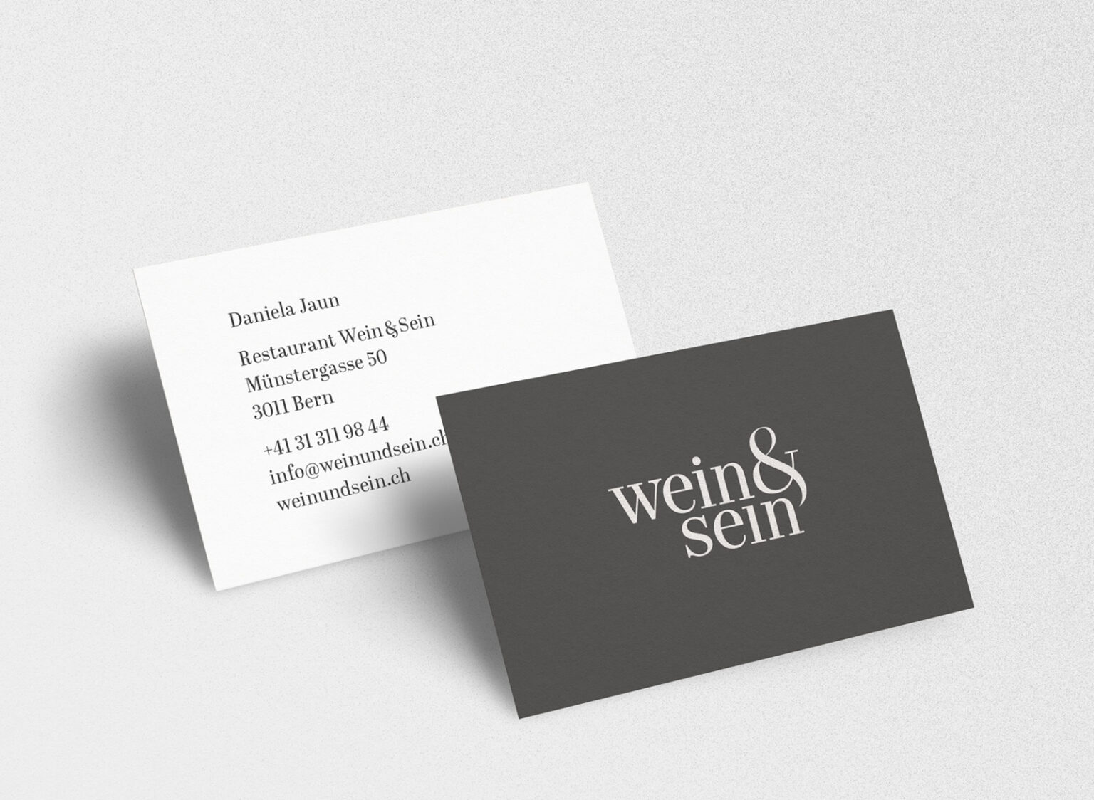 Branding Geschäftsdrucksachen / Wein & Sein