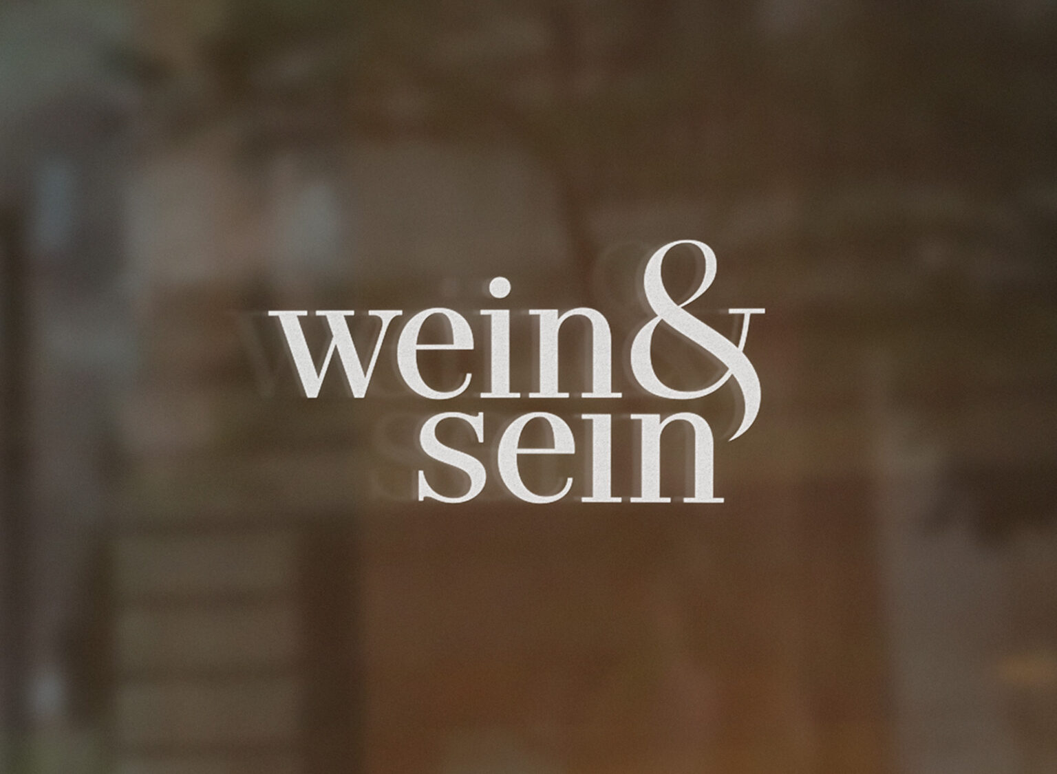 Branding Beschriftung, Restaurant Wein&Sein