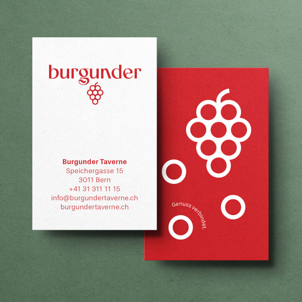 Logo und Design – Burgunder Taverne Bern